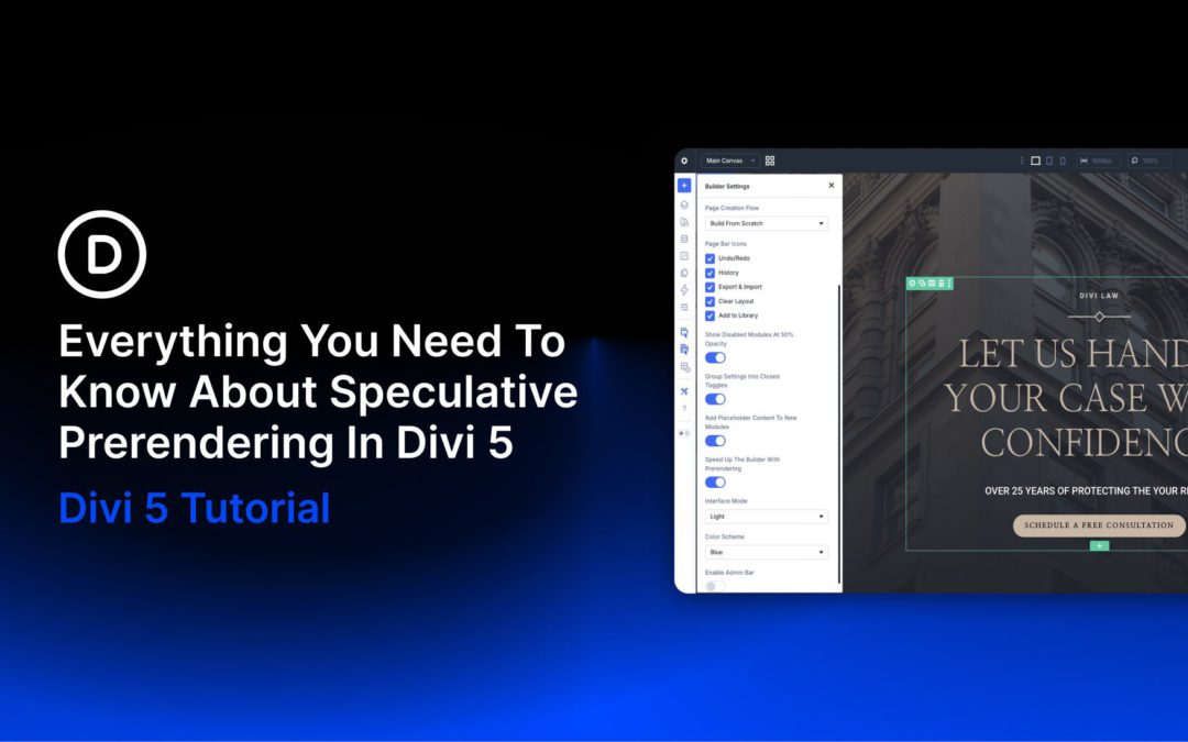 Everything You Need To Know About Speculative Prerendering In Divi 5