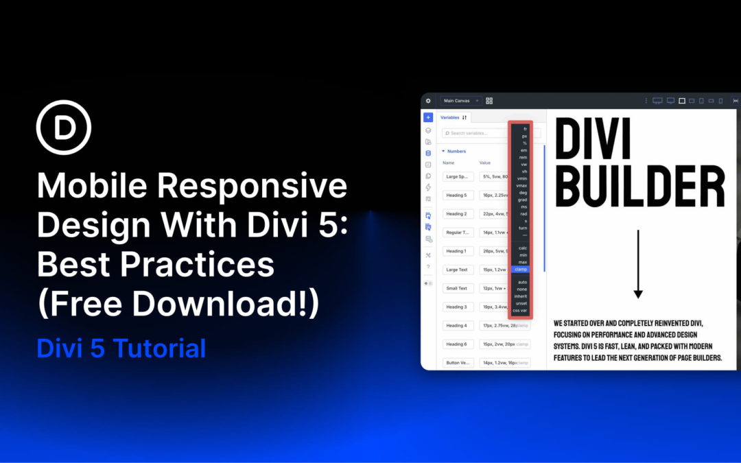 Mobile Responsive Design With Divi 5: Best Practices (Free Download!)