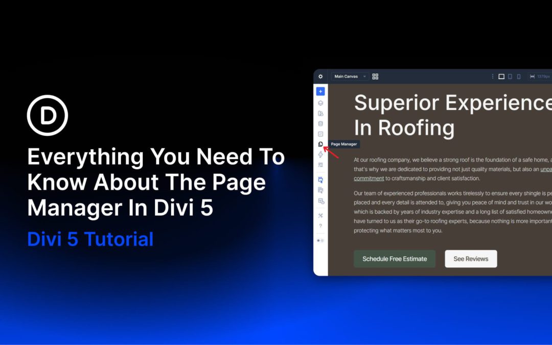 Everything You Need To Know About The Page Manager In Divi 5