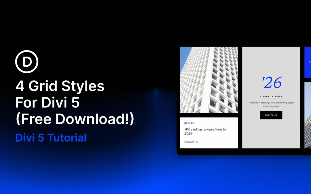 4 Grid Styles For Divi 5 (Free Download!)