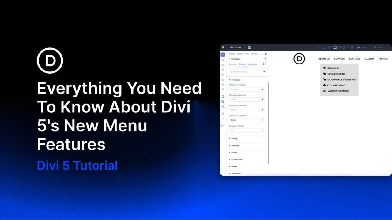 Everything You Need To Know About Divi 5’s New Menu Features