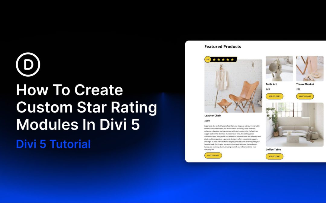 How To Create Custom Star Rating Modules In Divi 5