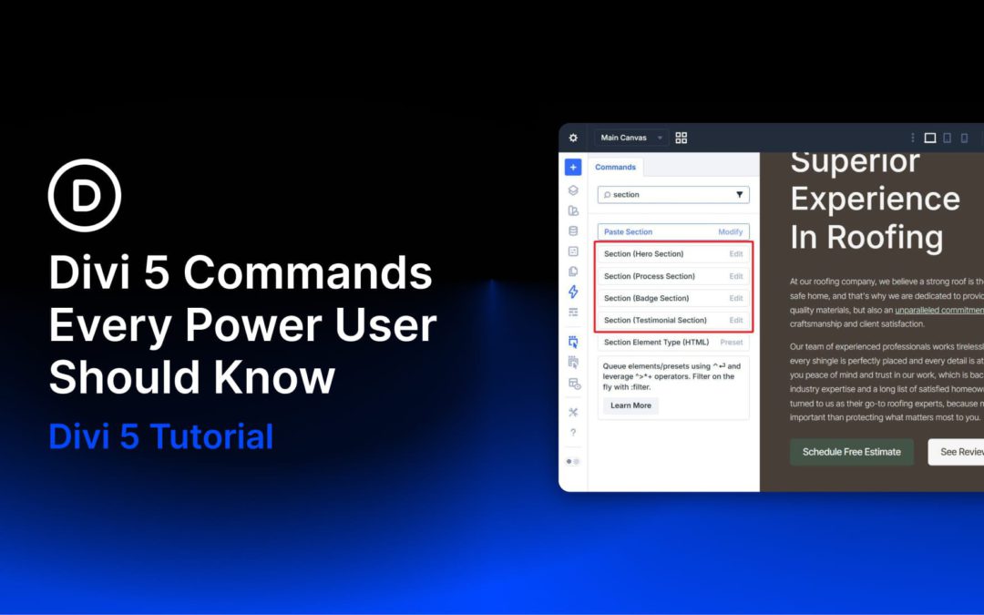 Divi 5 Commands Every Power User Should Know