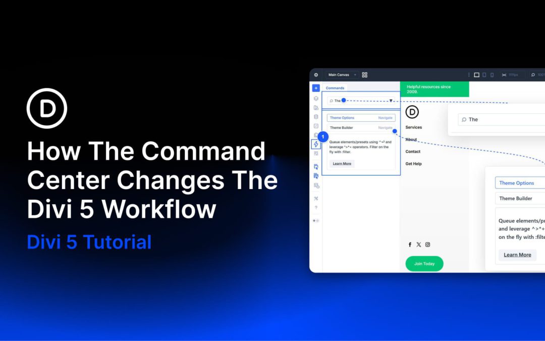 How The Command Center Changes The Divi 5 Workflow