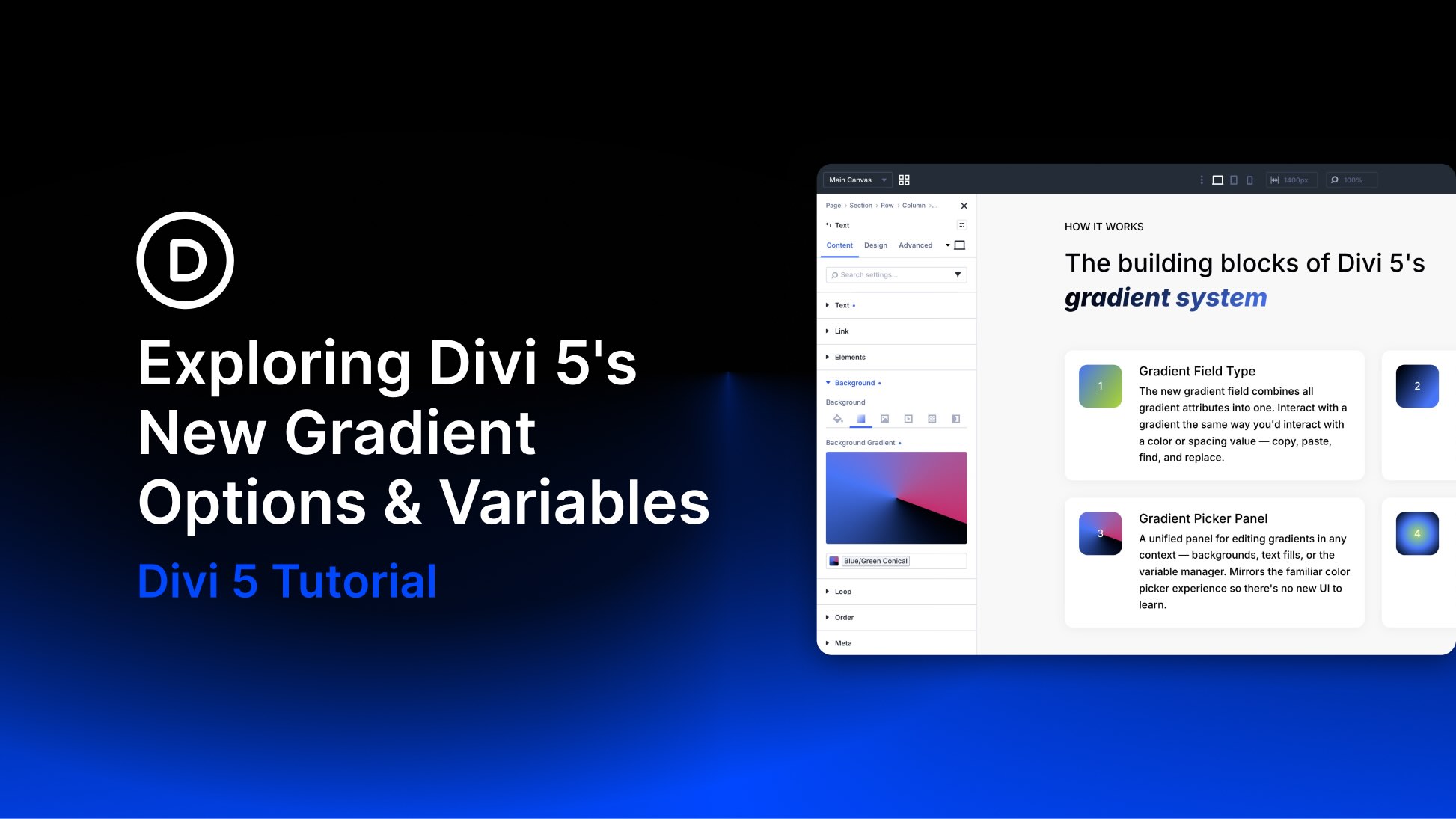 Exploring Divi 5’s New Gradient Options & Variables Exploring Divi 5’s New Gradient Options & Variables