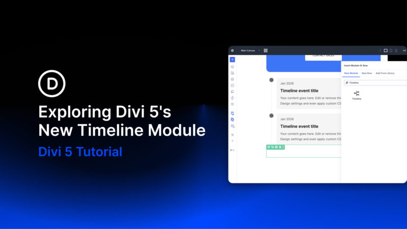 Exploring Divi 5’s New Timeline Module
