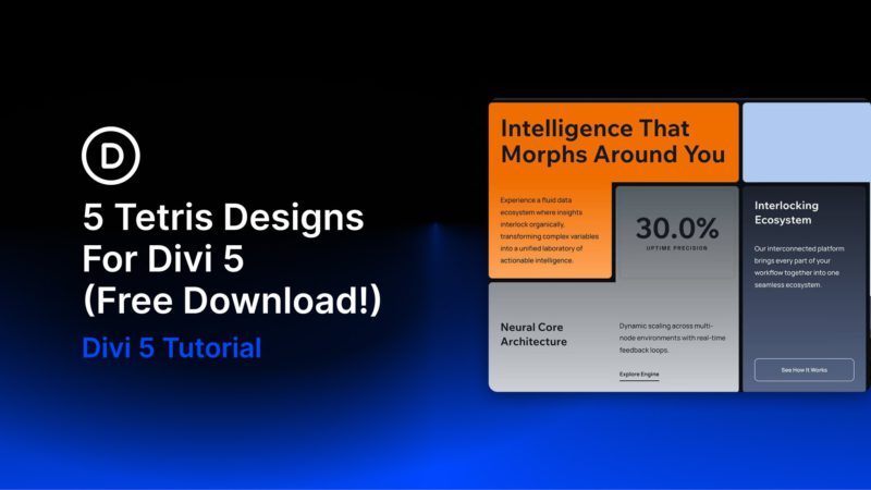 5 Tetris Designs For Divi 5 (Free Download!)