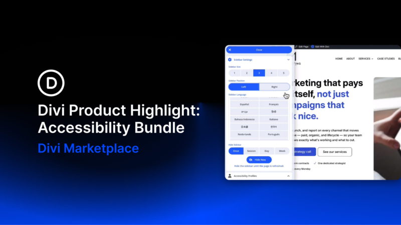 Divi Product Highlight: Accessibility Bundle