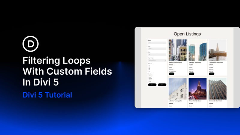 Filtering Loops With Custom Fields In Divi 5