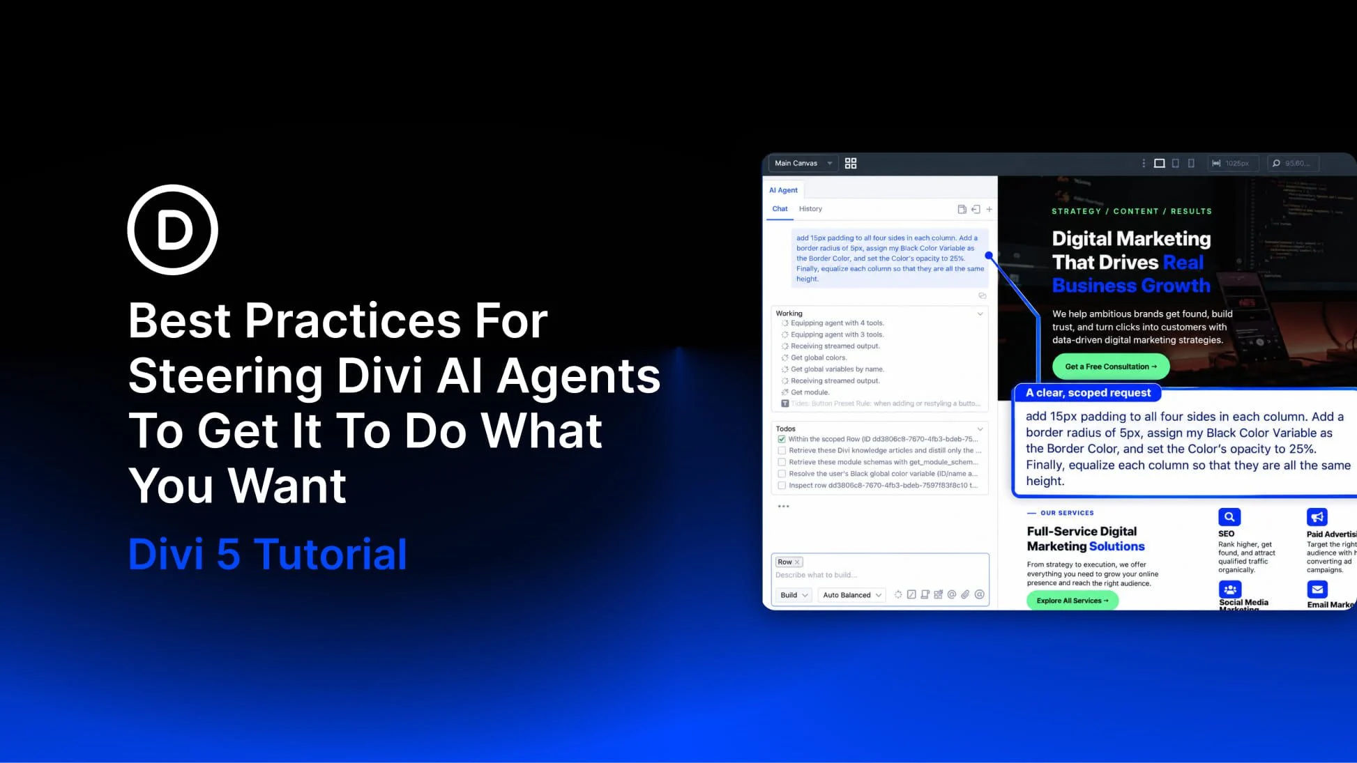 Best Practices For Steering Divi AI Agents To Get It To Do What You Want Best Practices For Steering Divi AI Agents To Get It To Do What You Want